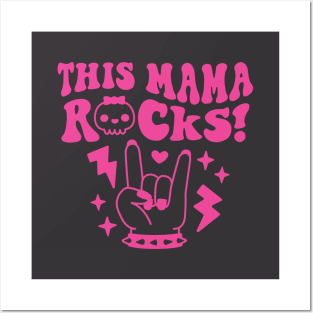 This Mama Rocks Rock And Roll Mom Posters and Art